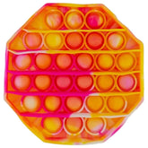Pink/Yellow Octagonal Pop Bubble Fidget Toy image 0